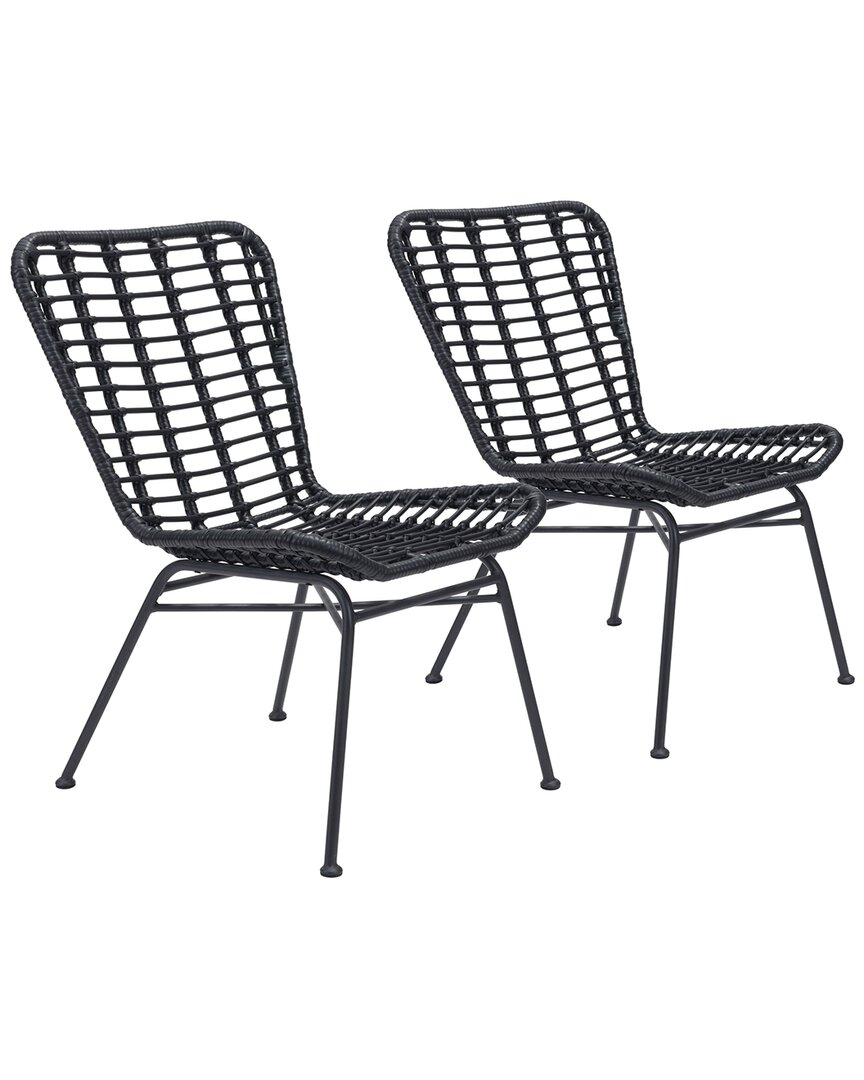 ZUO ZUO MODERN SET OF 2 INDOOR/OUTDOOR LORENA DINING CHAIRS