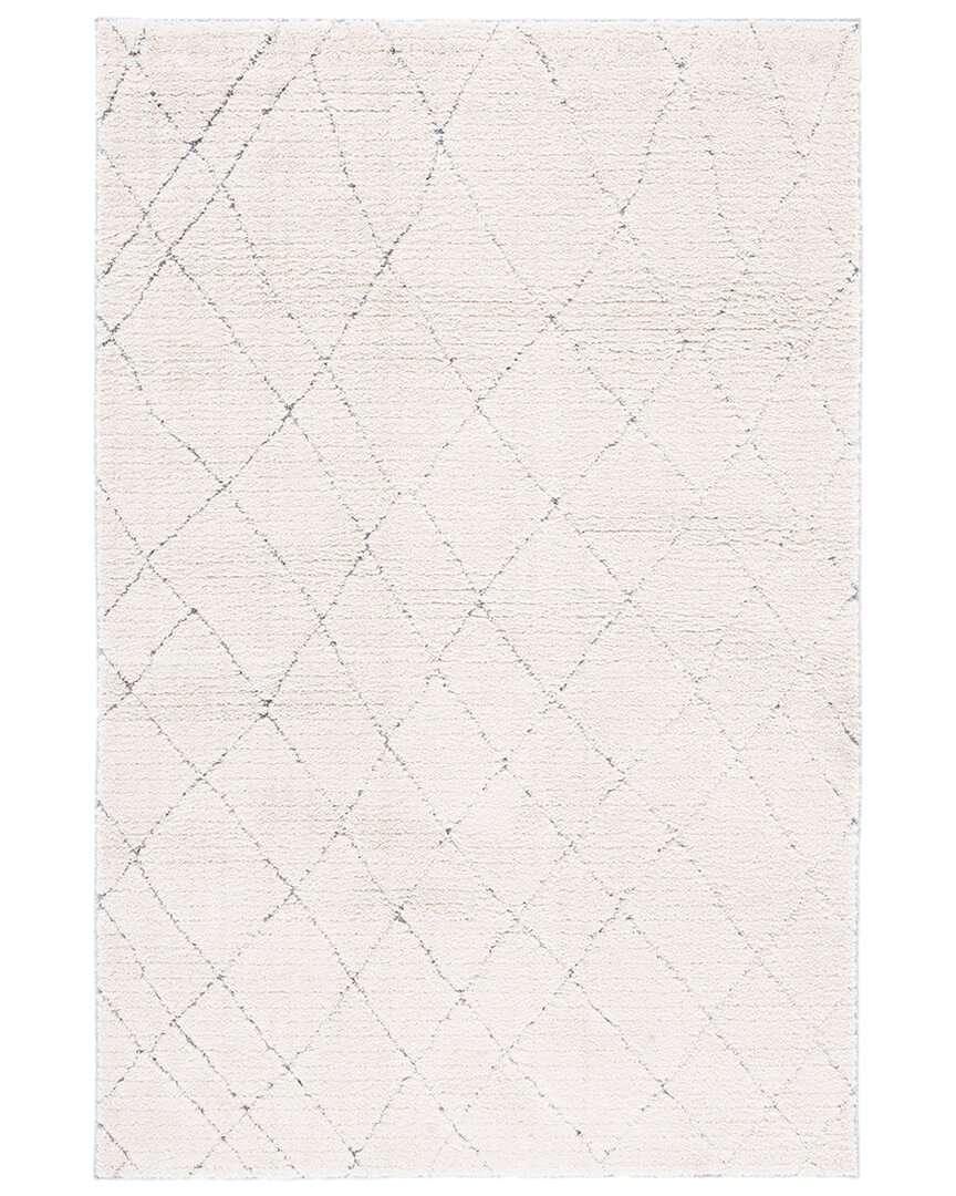 Martha Stewart Lucia Shag Polypropylene Pile Rug In Grey