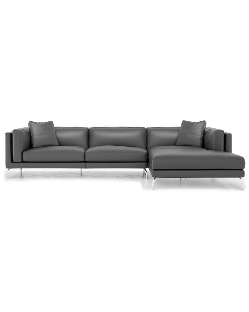 Shop Modloft Reade Left-facing Sectional Sofa In Grey