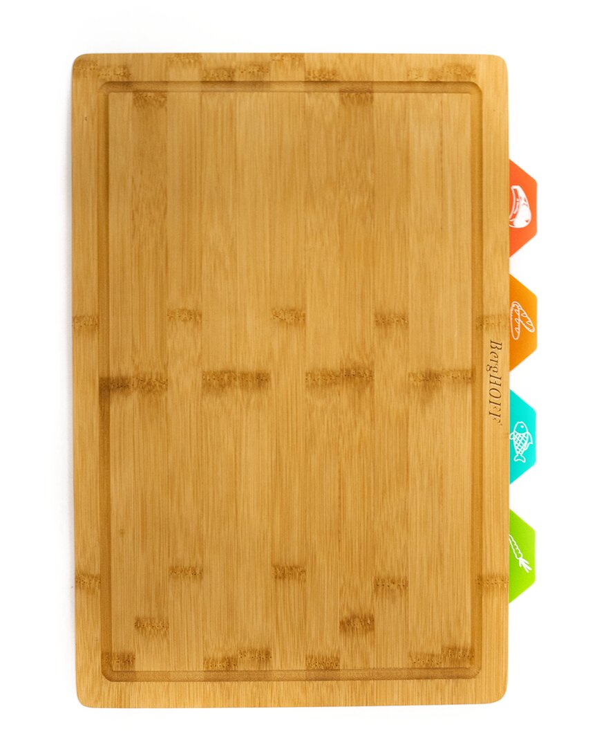 Berghoff Bamboo 5pc Cutting Board 4 Multi-colored Inserts In Nocolor