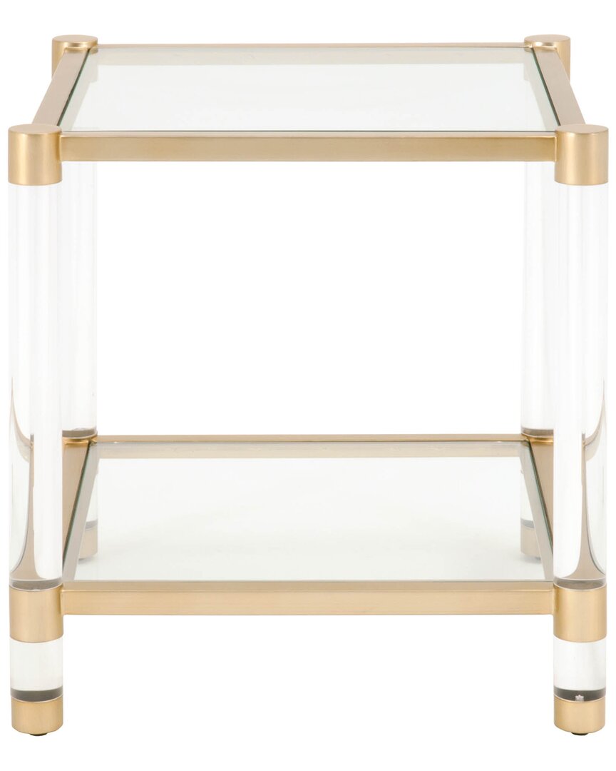 Essentials For Living Nouveau End Table In Brass