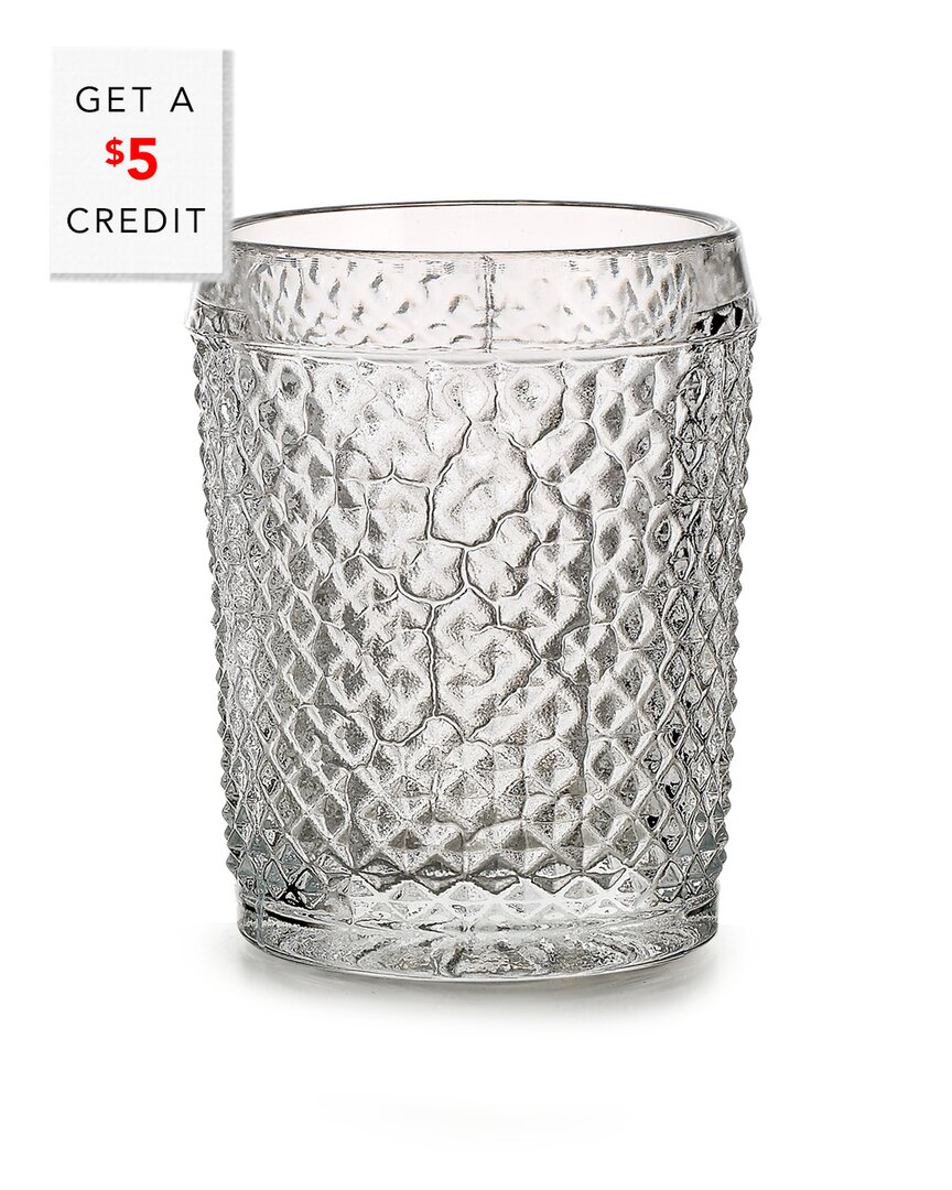 Vista Alegre Bicos Clear Old Fashion Glasses (set Of 4) With $5 Credit