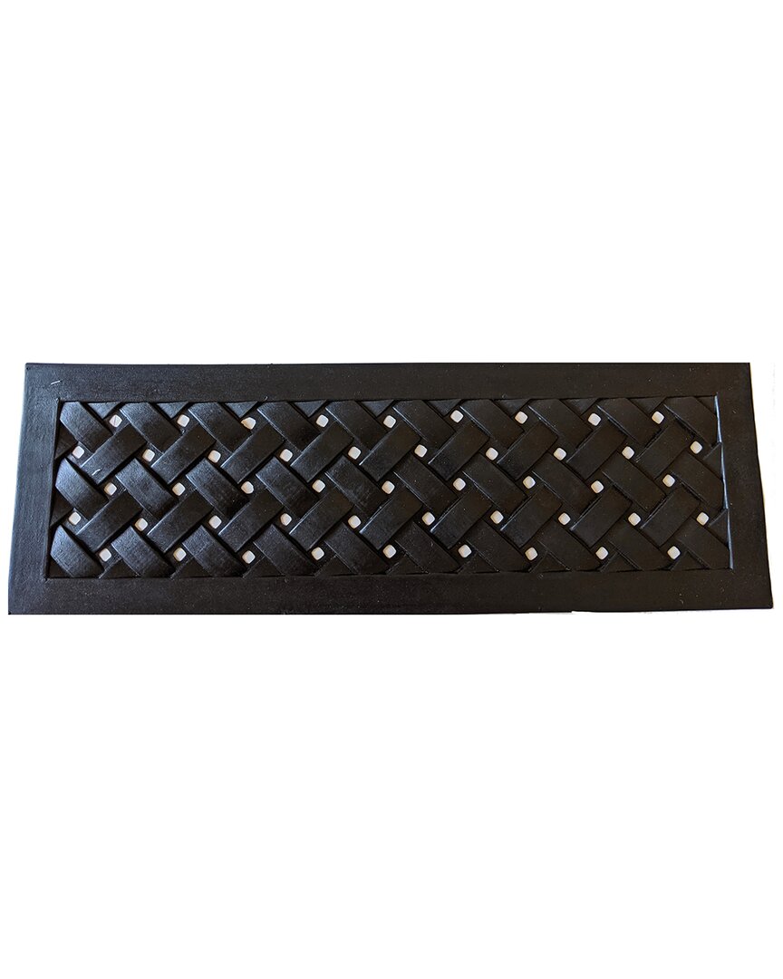 Imports Decor Braided Stair Treads Pack Of 6 Doormat In Black