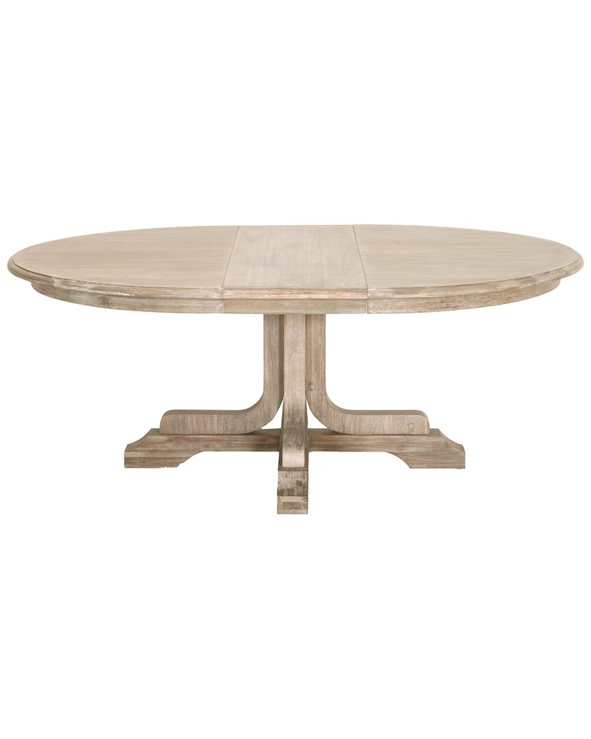 Essentials For Living Torrey 60in Round Extension Dining Table In Grey