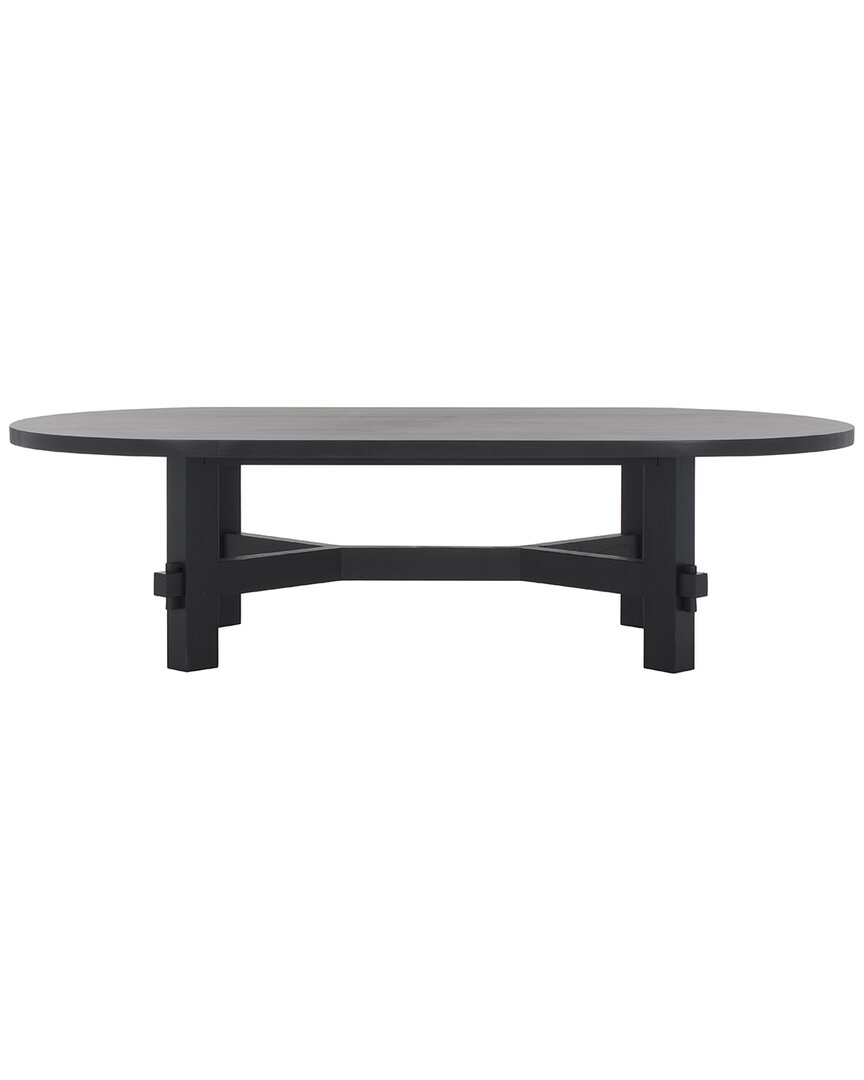 Safavieh Couture Tabytha Elm Wood Coffee Table In Black