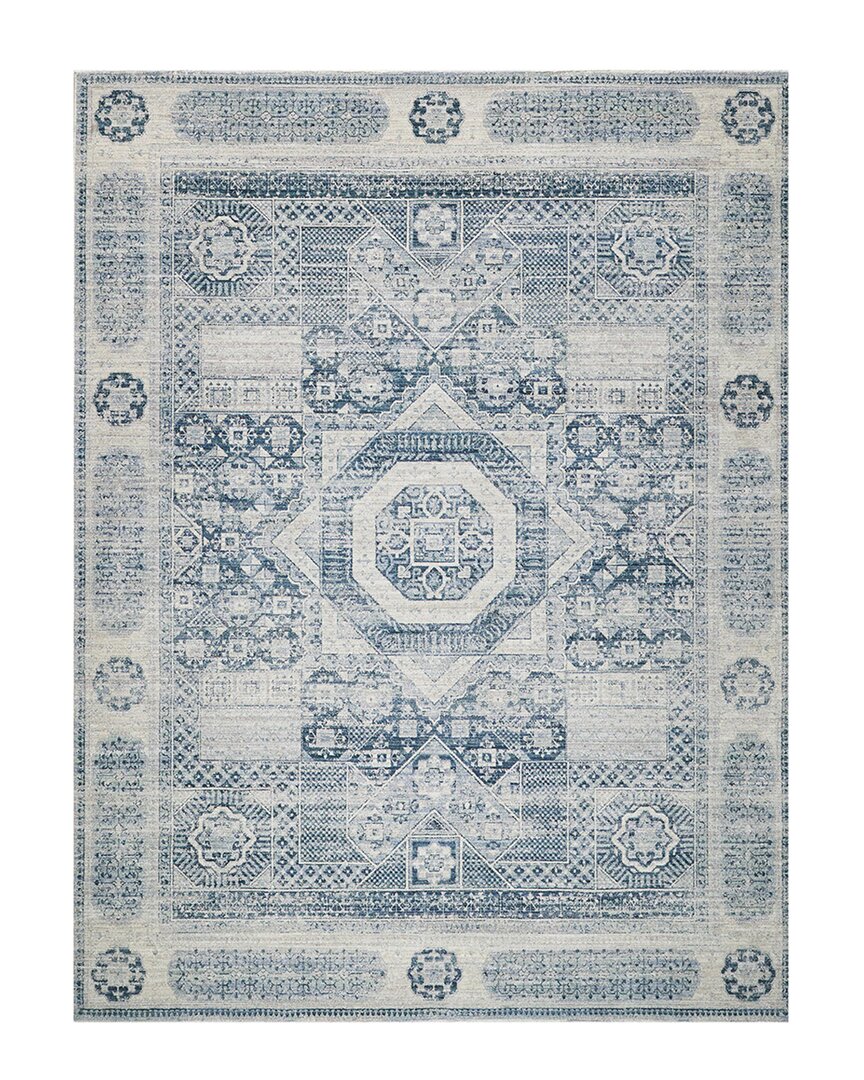 Exquisite Rugs X The Met Vintage Looms Polyester Rug In Blue