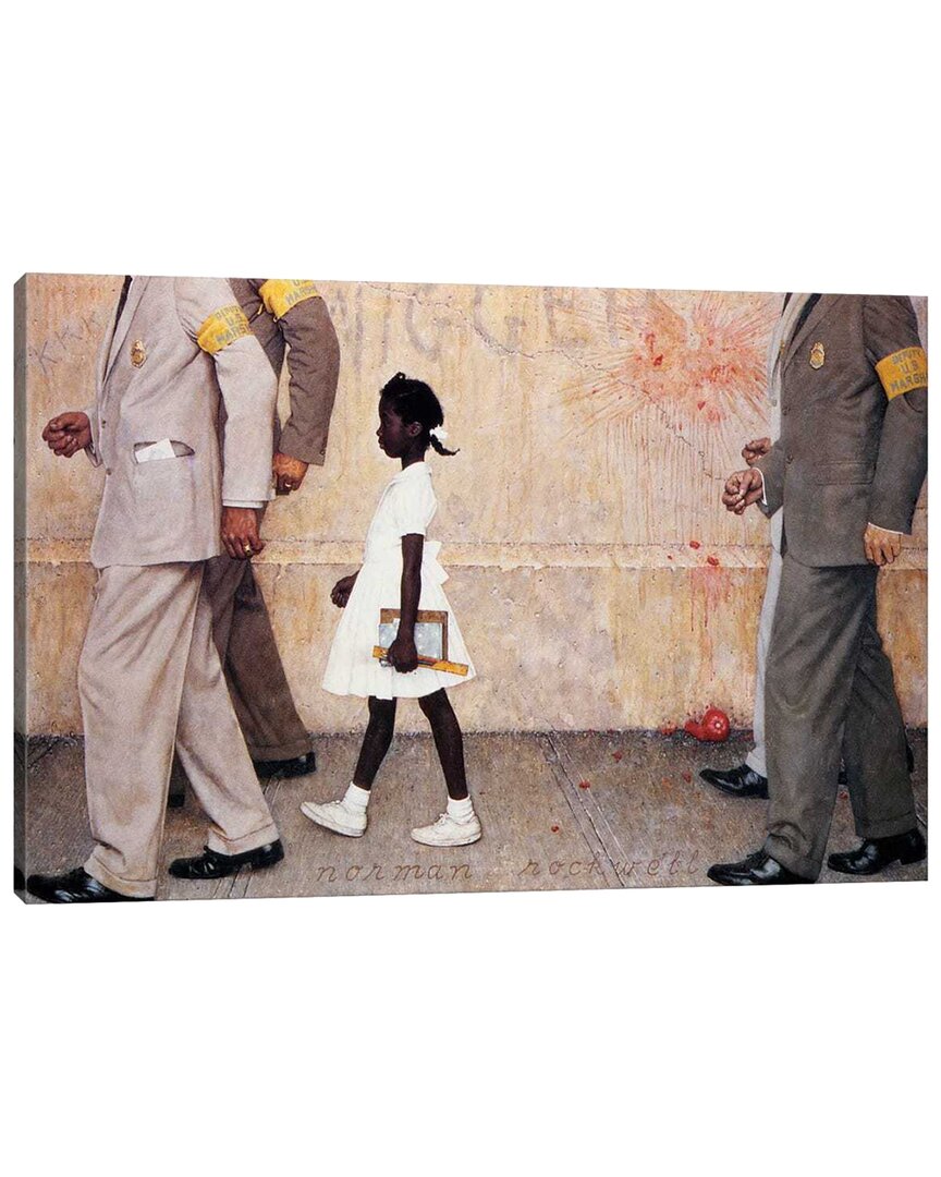 Icanvas The Problem We All Live With (ruby Bridges) By Norman Rockwell In Multi