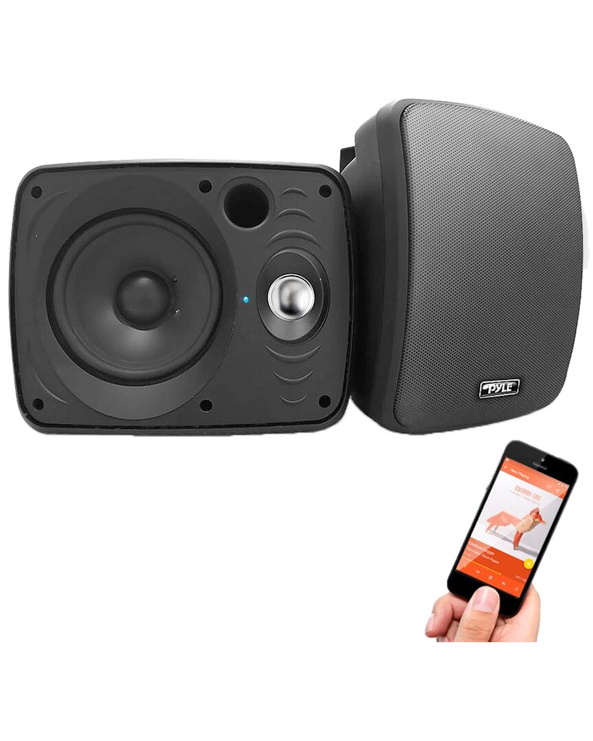 Pyle Waterproof & Bluetooth Outdoor Speaker System In Black