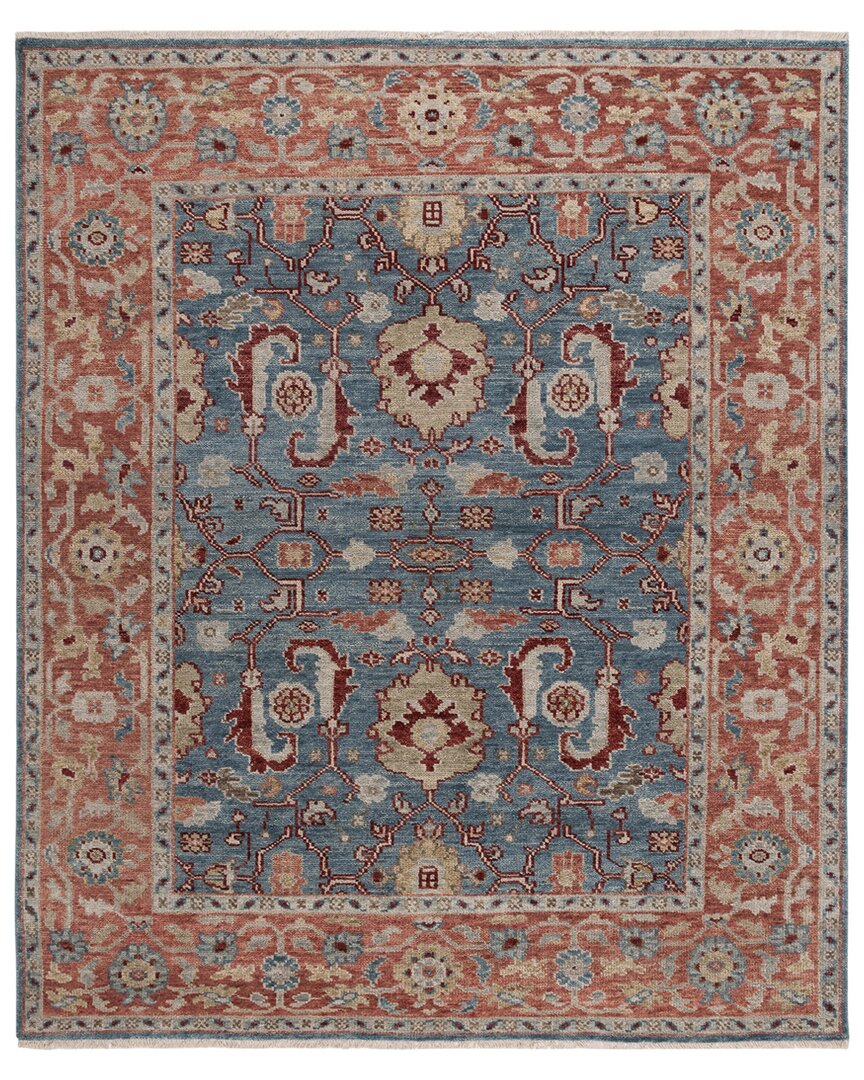 Safavieh Samarkand Hand Knotted Wool-blend Rug In Turquoise