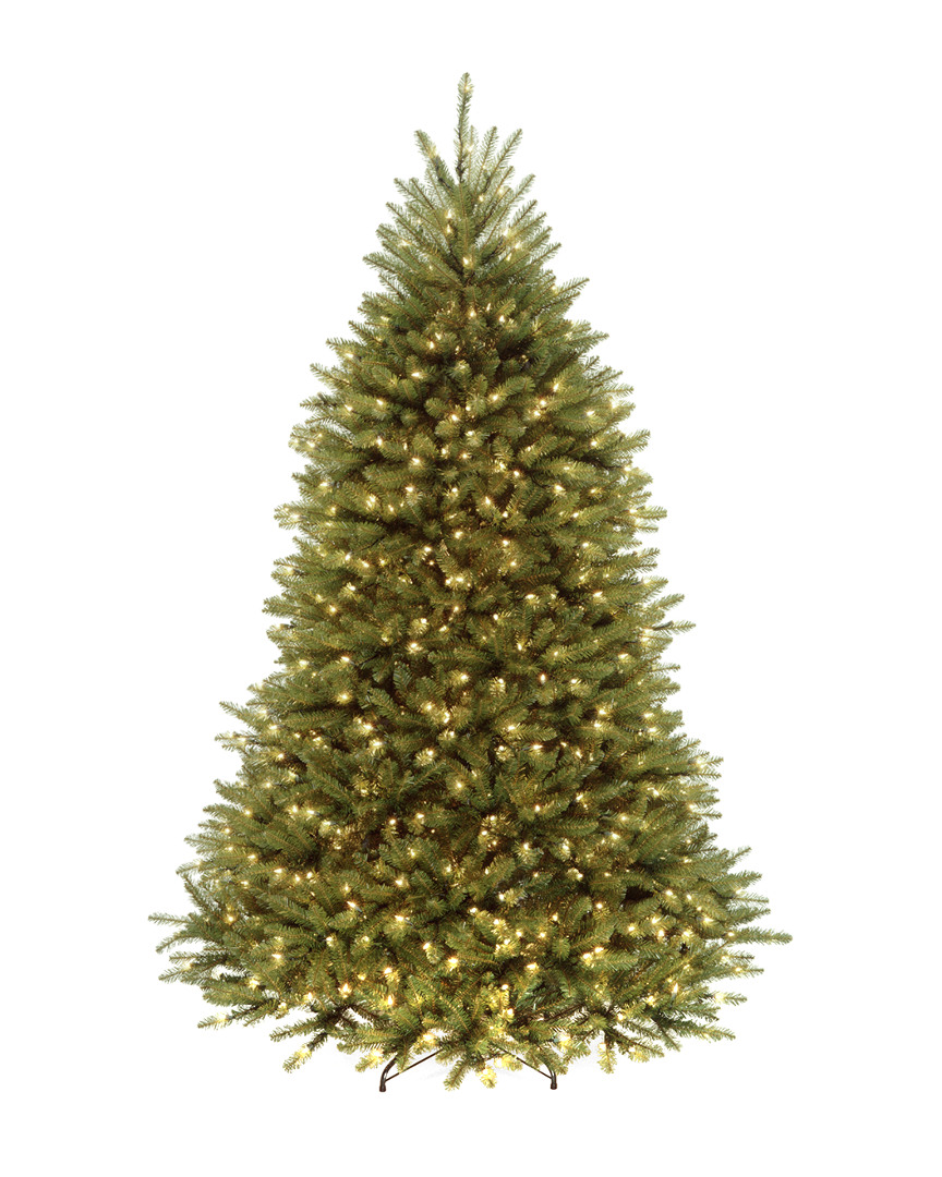 National Tree Company 7ft Dunhill Fir Hinged Tree With 700 Dual-color Lights