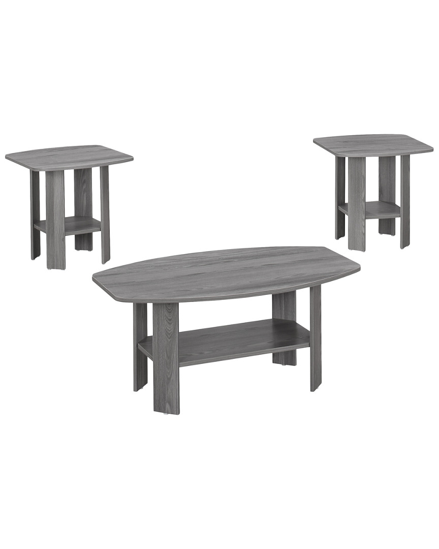 Monarch Specialties 3 Piece Table Set