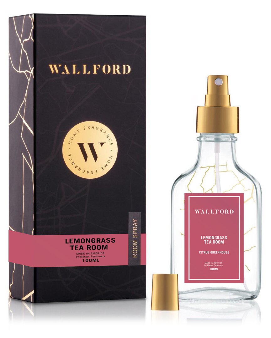 Wallford Home Fragrance Lemongrass Tea Room Room Spray In Gold