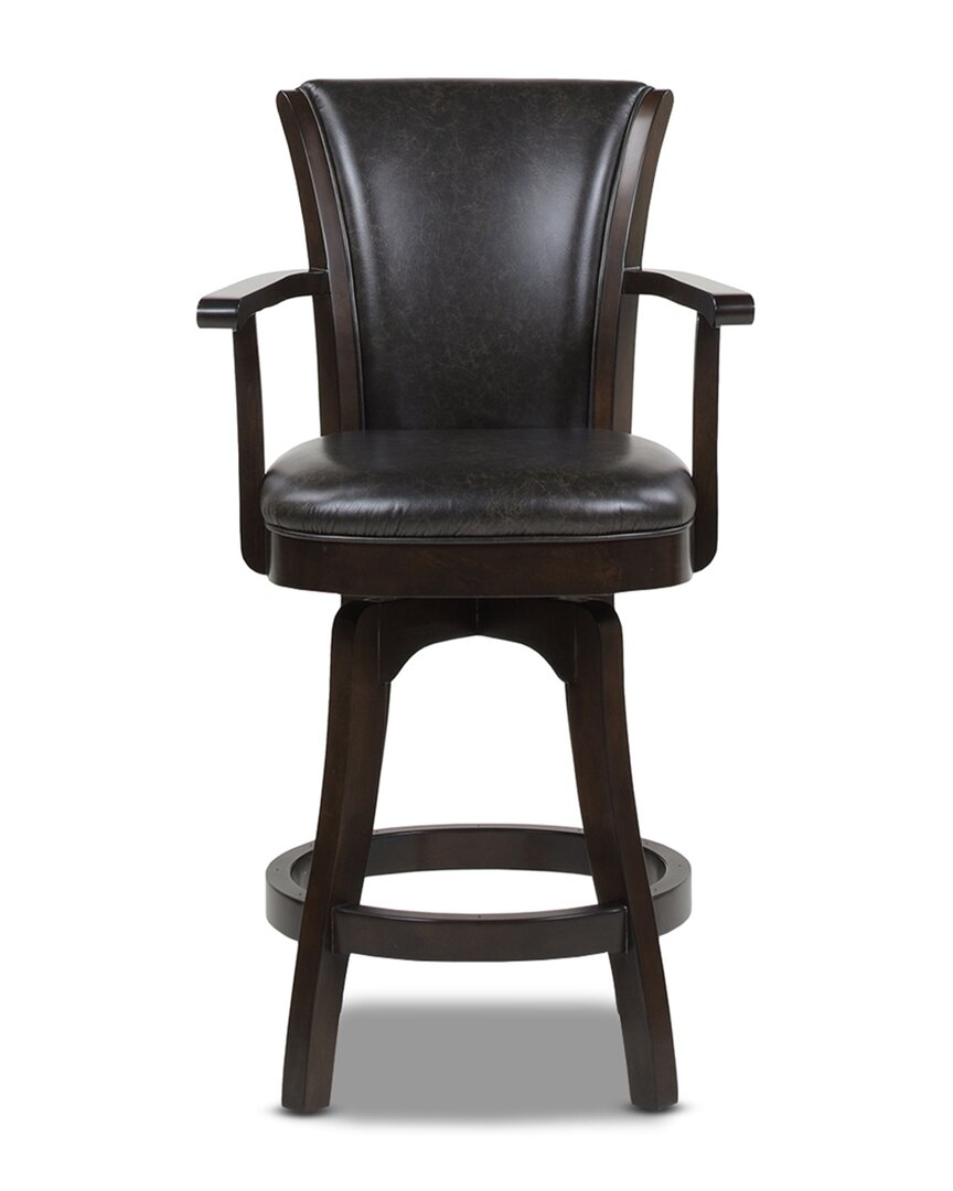 Jennifer Taylor Home Williams 27in Swivel Counter Height Bar Stool In Black