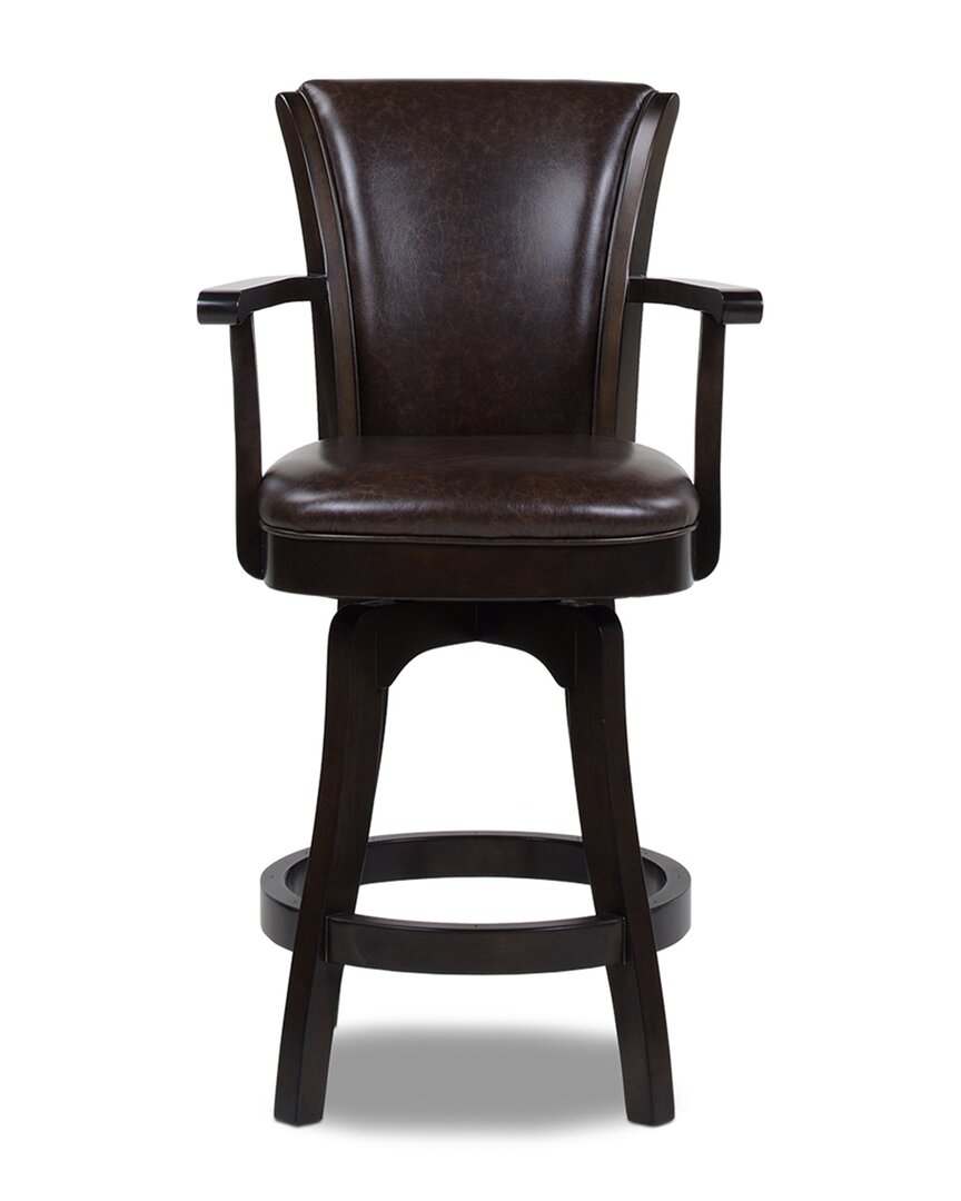 Jennifer Taylor Home Williams 27in Swivel Counter Height Bar Stool In Brown
