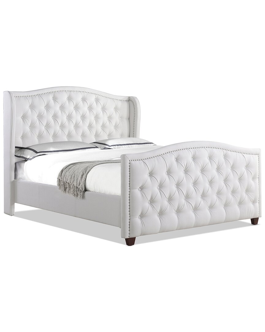 Jennifer Taylor Home Marcella Upholstered Shelter Headboard Bed Set