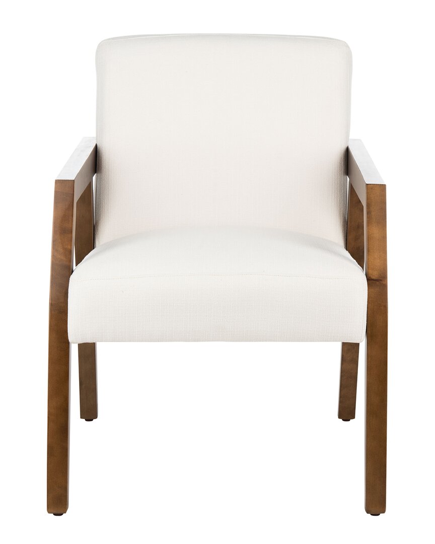 Shop Safavieh Olyvar White Arm Chair