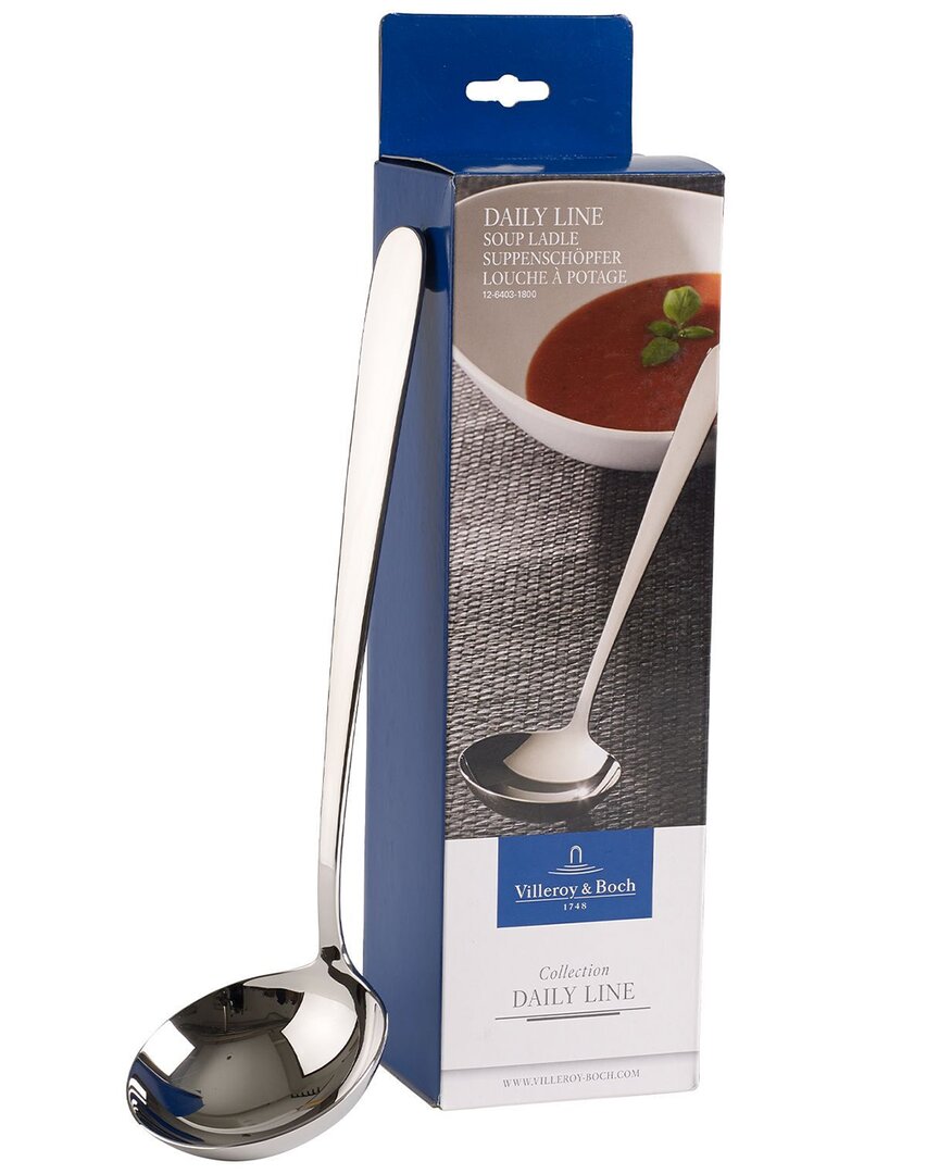 Villeroy & Boch Daily Line Soup Ladle In Silver