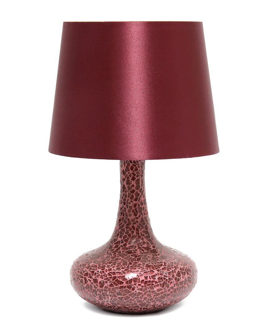 Lalia Home 14.17in Patchwork Crystal Glass Table Lamp