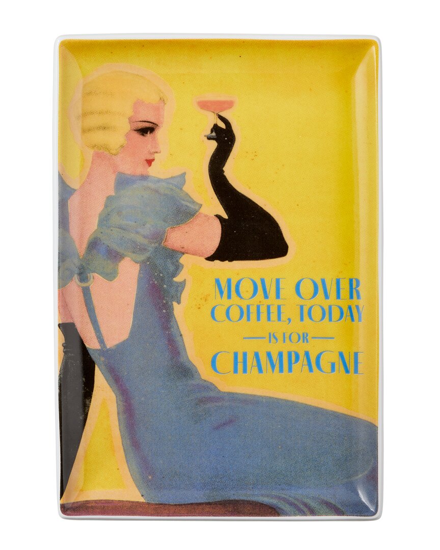 Rosanna The Grand Tour Paris Tray: Move Over Coffee In Multi