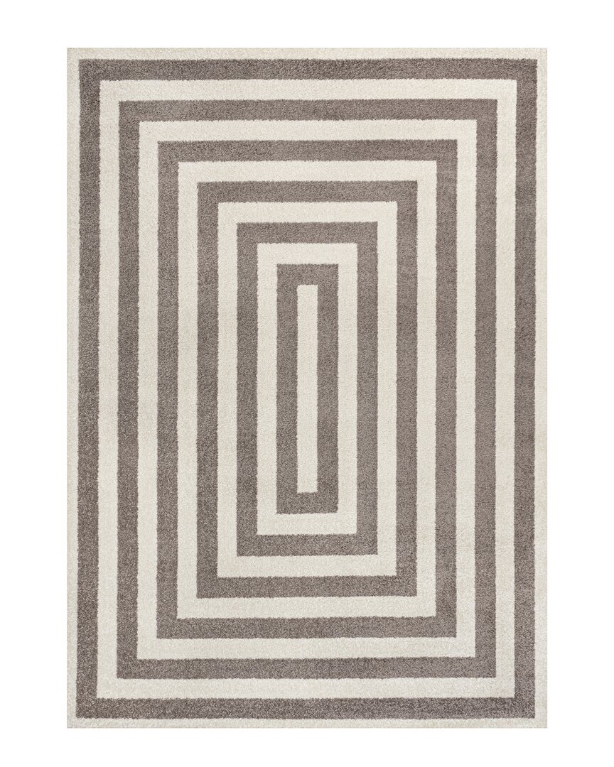 Jonathan Y Bandol Modern Classic Mitre Stripe Area Rug In Brown