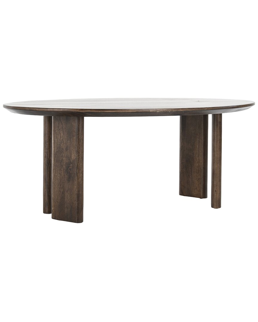 Classic Home Norwood 78in Mango Wood Traditional Round Dining Table In Brown