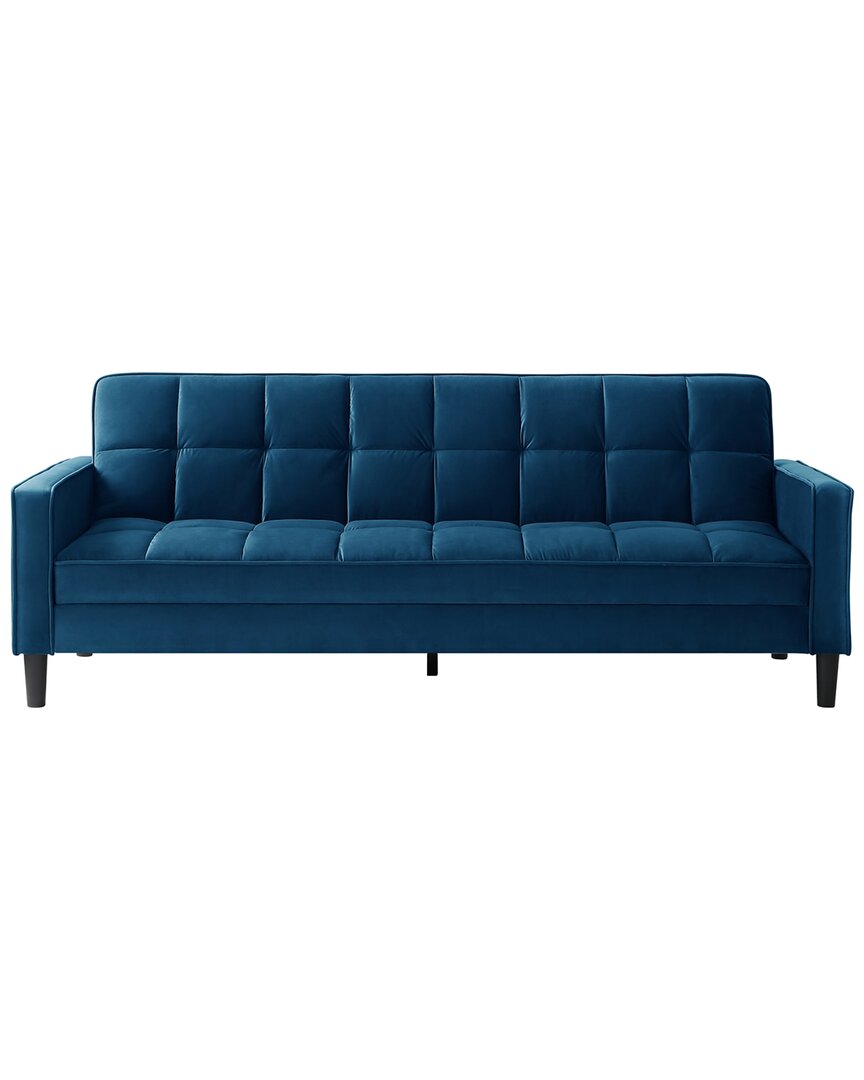 Shop Loft Lyfe Rosco Navy Convertible Sofa In Blue