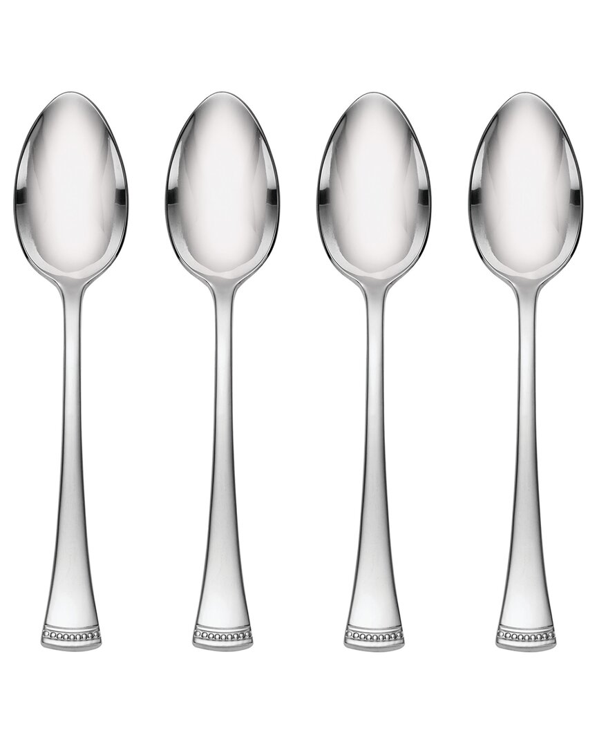 Lenox Set Of 4 Portola Dinner Spoons In Metallic
