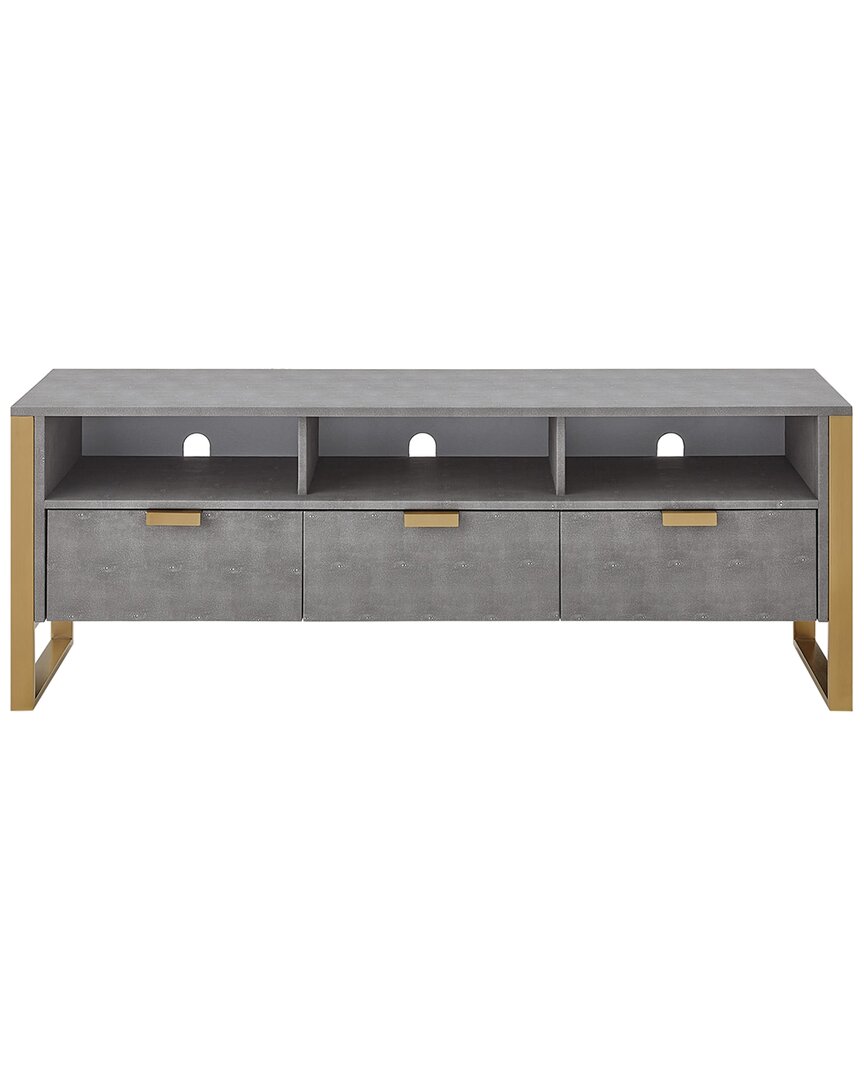 Shop Nicole Miller Isidro Tv Stand/cabinet In Grey