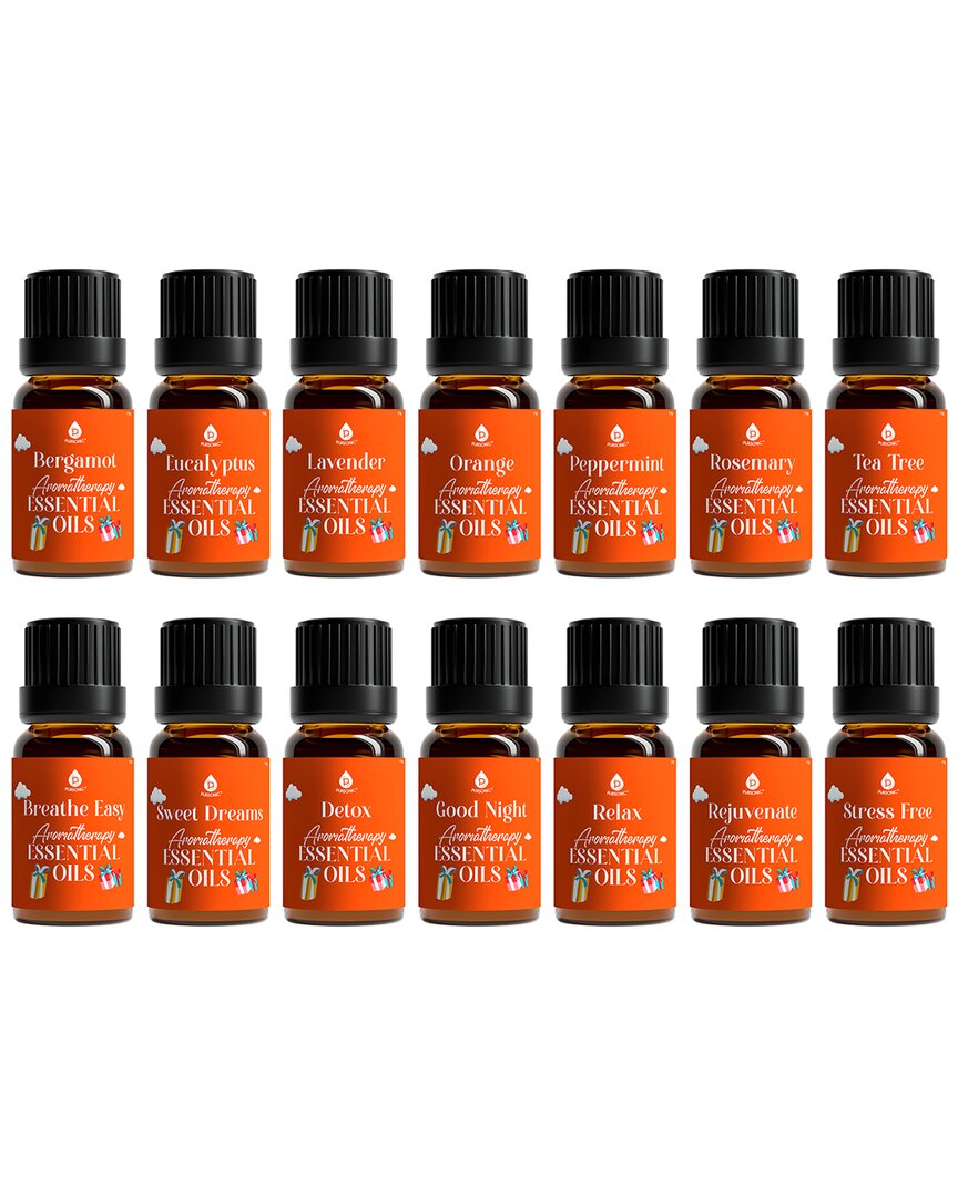 Pursonic Essential Aromatherapy Oils - 14 Pack Gift Set In Multi
