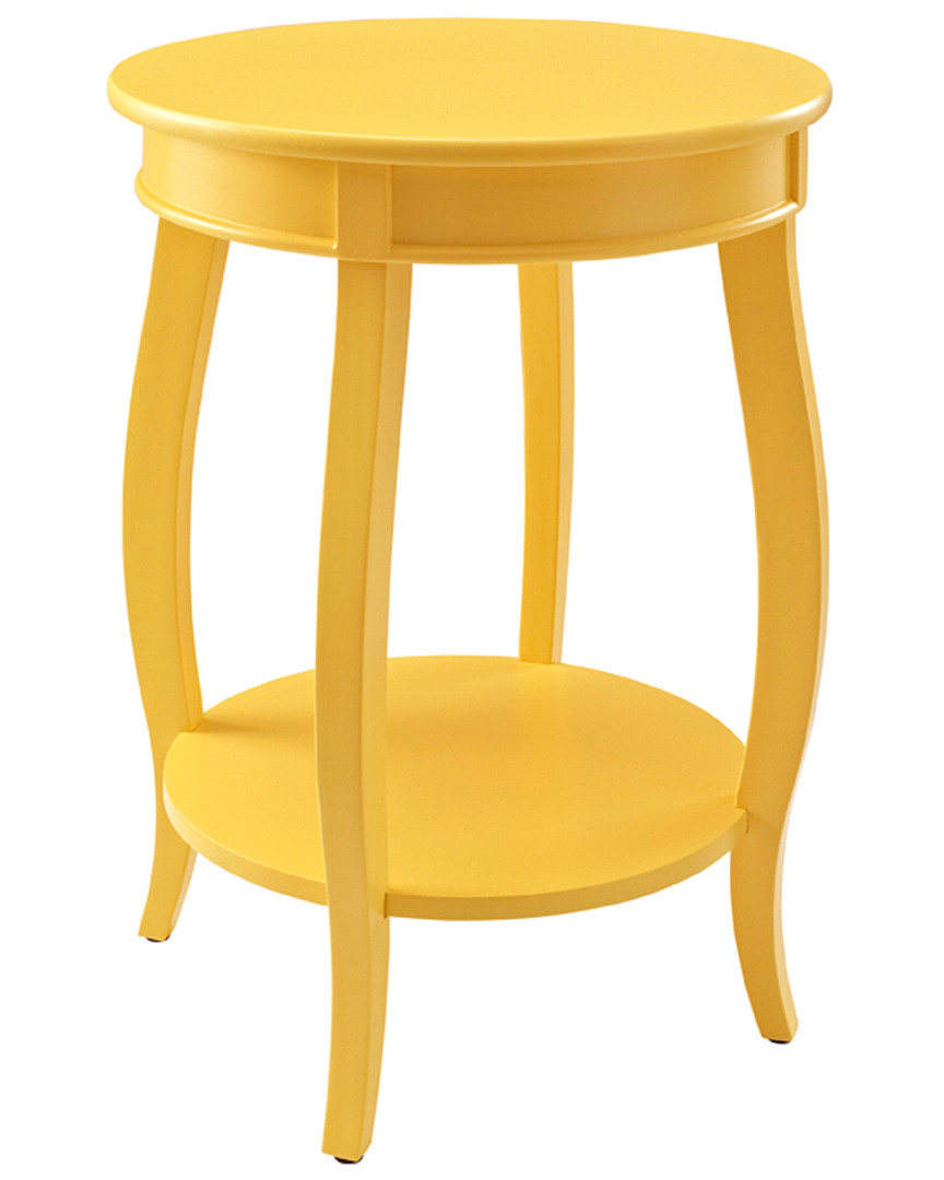 Powell Rainbow Side Table In Yellow