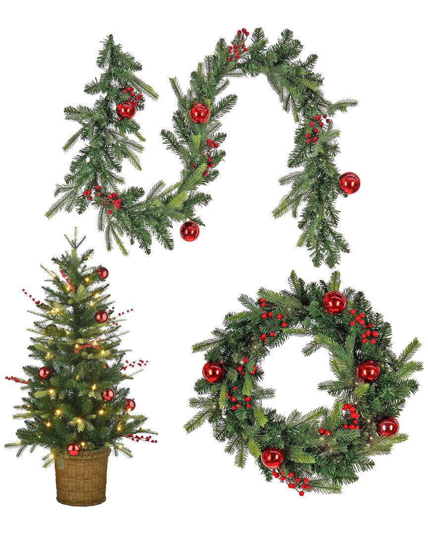 First Traditions Feel Real® Scotch Creek Fir Assortment- 4' Entrance Tree In Pot