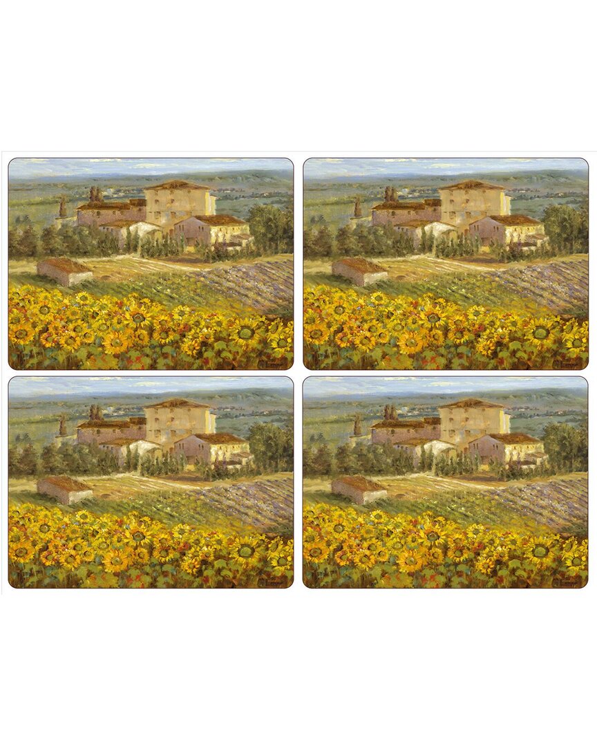 Pimpernel Tuscany Placemats Set Of 4 In Gold