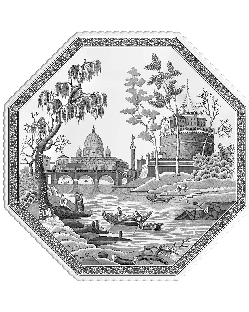 Spode Dinner 9.5in Dinner Plate In Black