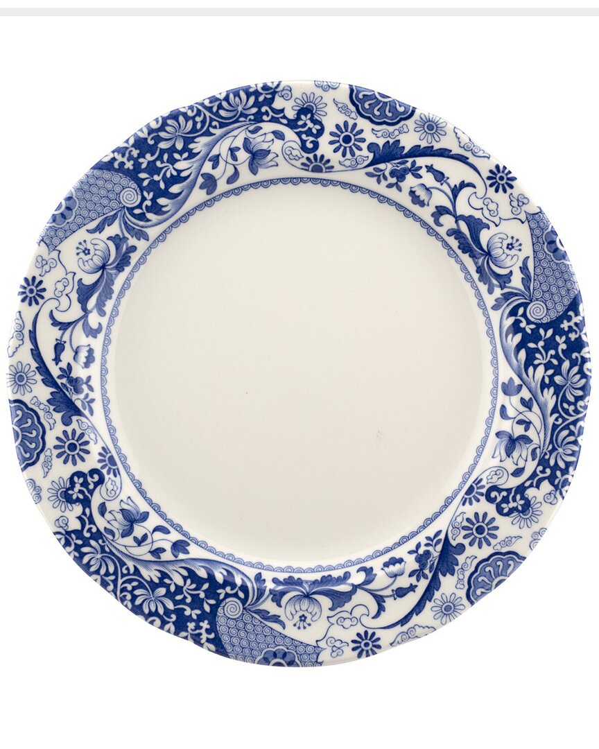 Spode Blue Italian Brocato 10.5in Dinner Plate