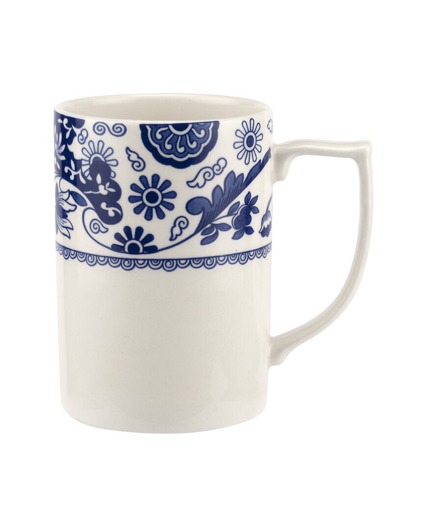 Spode Blue Italian Brocato Mug, Set Of 4