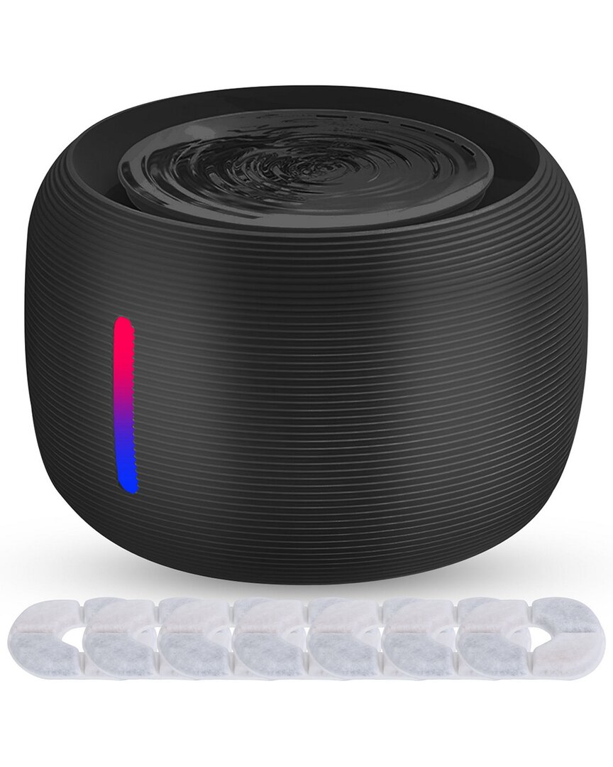 Fresh Fab Finds 2.5l 84.54oz Pet Water Fountain Smart Pet Drinking Fountain With Led Light 7 Pack Replaceable Filter