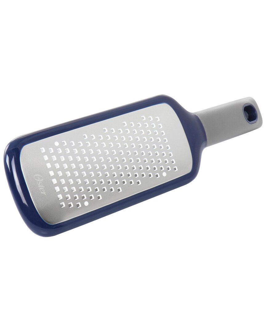 Oster Marine Stainless Steel Short Grater With Plastic Handle In Blue