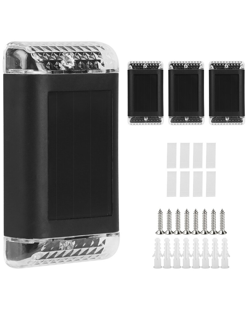 Fresh Fab Finds 4 Pack Solar Powered Wall Sconce Light