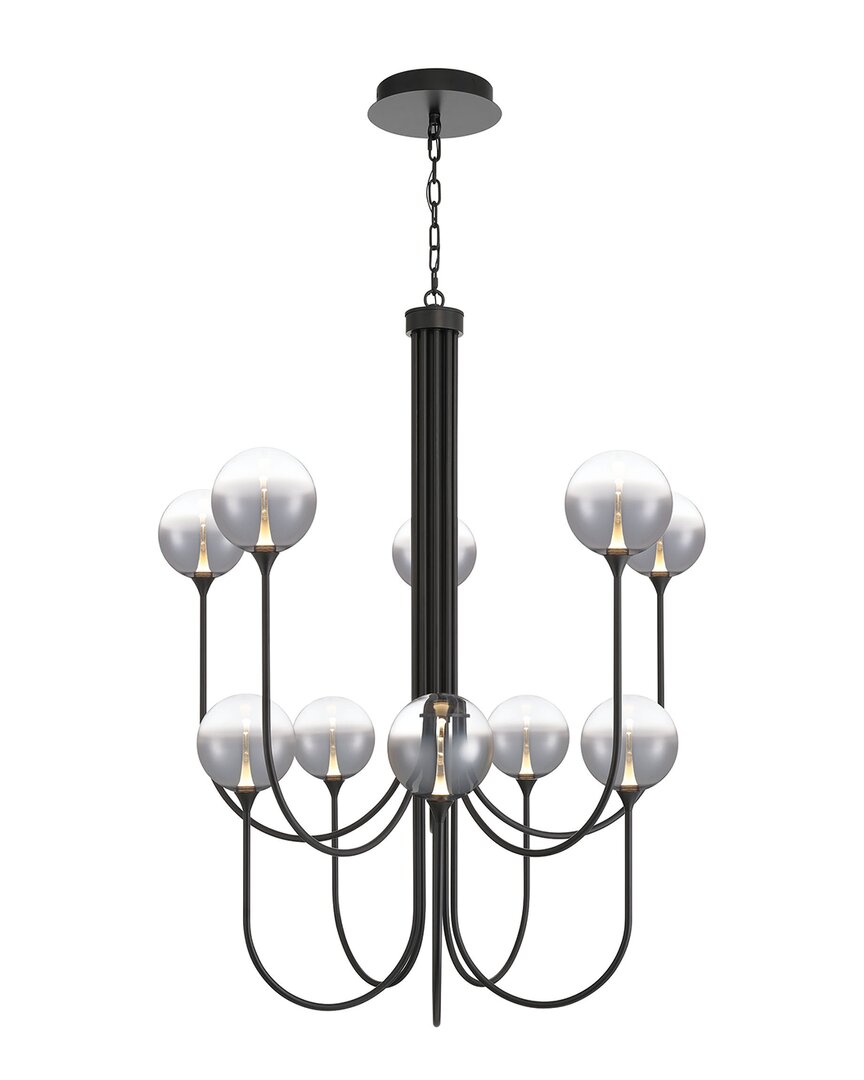 Eurofase Iissa 10-light 40in Chandelier In Black