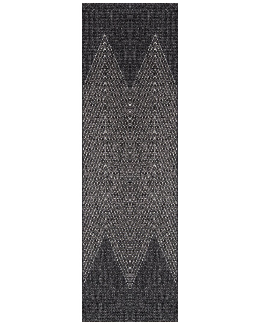 Ecarpet Como Contemporary Runner Rug In Gray
