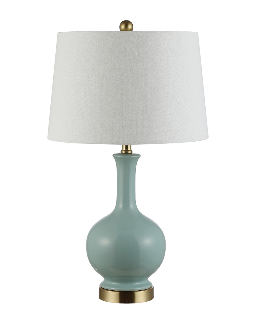Shop Safavieh Bowie Ceramic Table Lamp In Blue