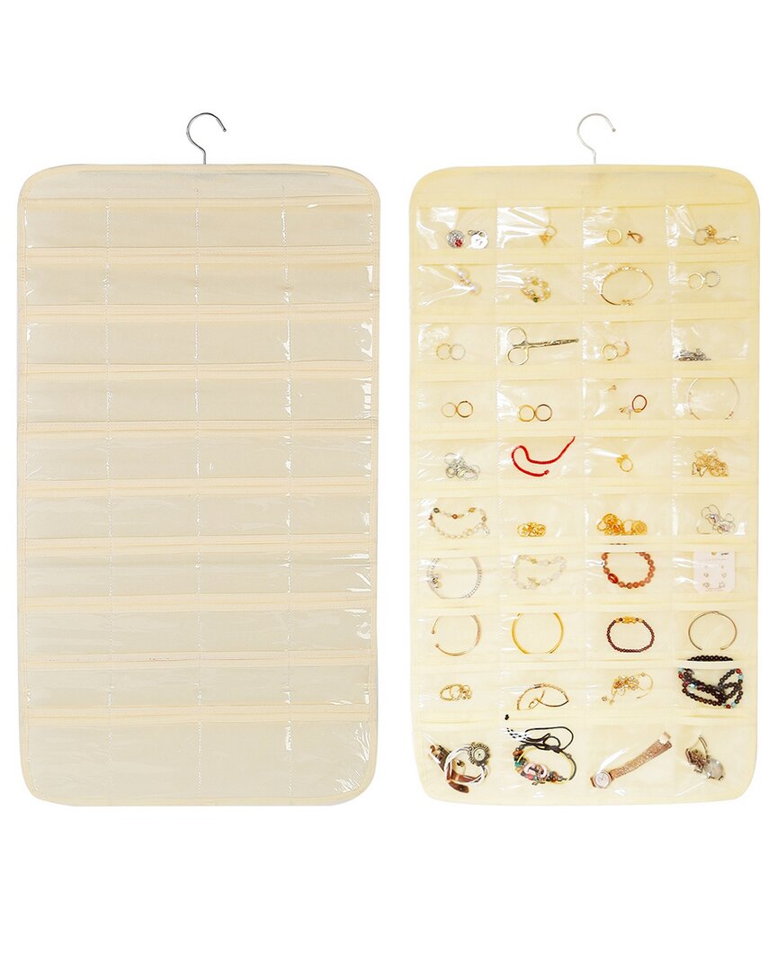 Fresh Fab Finds 2pc Hanging Jewelry Organizer In Neutral