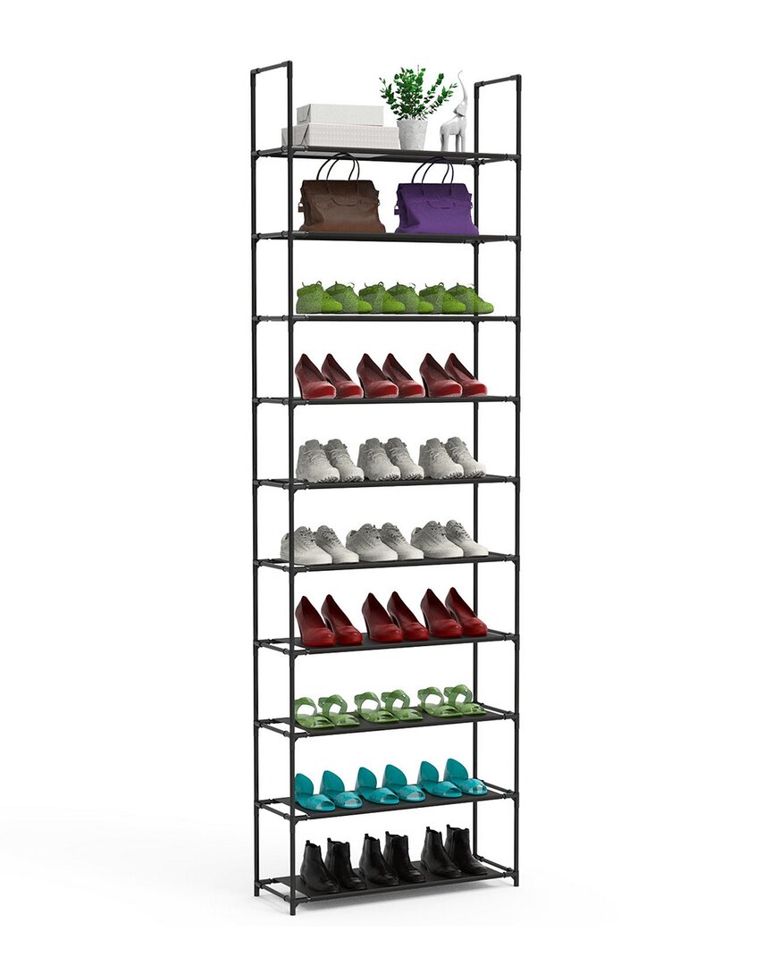 Fresh Fab Finds 10 Tier Shoe Rack In Black