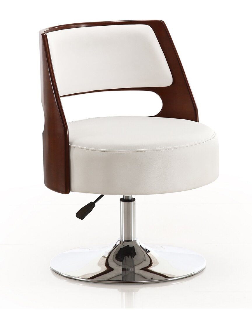 Manhattan Comfort Set Of 2 Salon Adjustable Height Swivel Accent Chairs