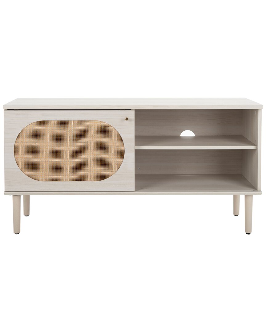 Safavieh Claude 1-door 2-shelf Media Stand In White