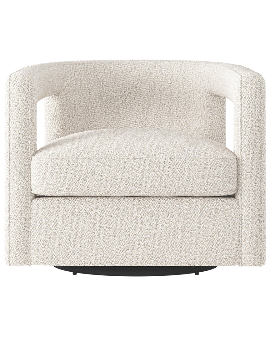 Bernhardt Alana Swivel Chair In White