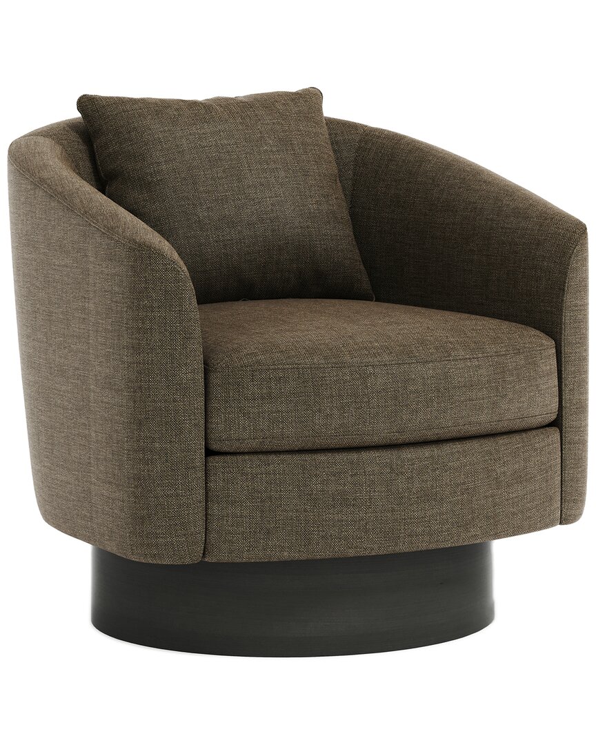 Bernhardt Camino Swivel Chair In Brown