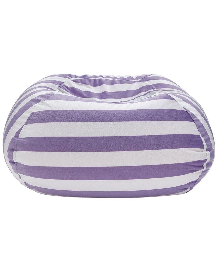 Shop Loungie Bean Bag Covers Microfiber In Purple
