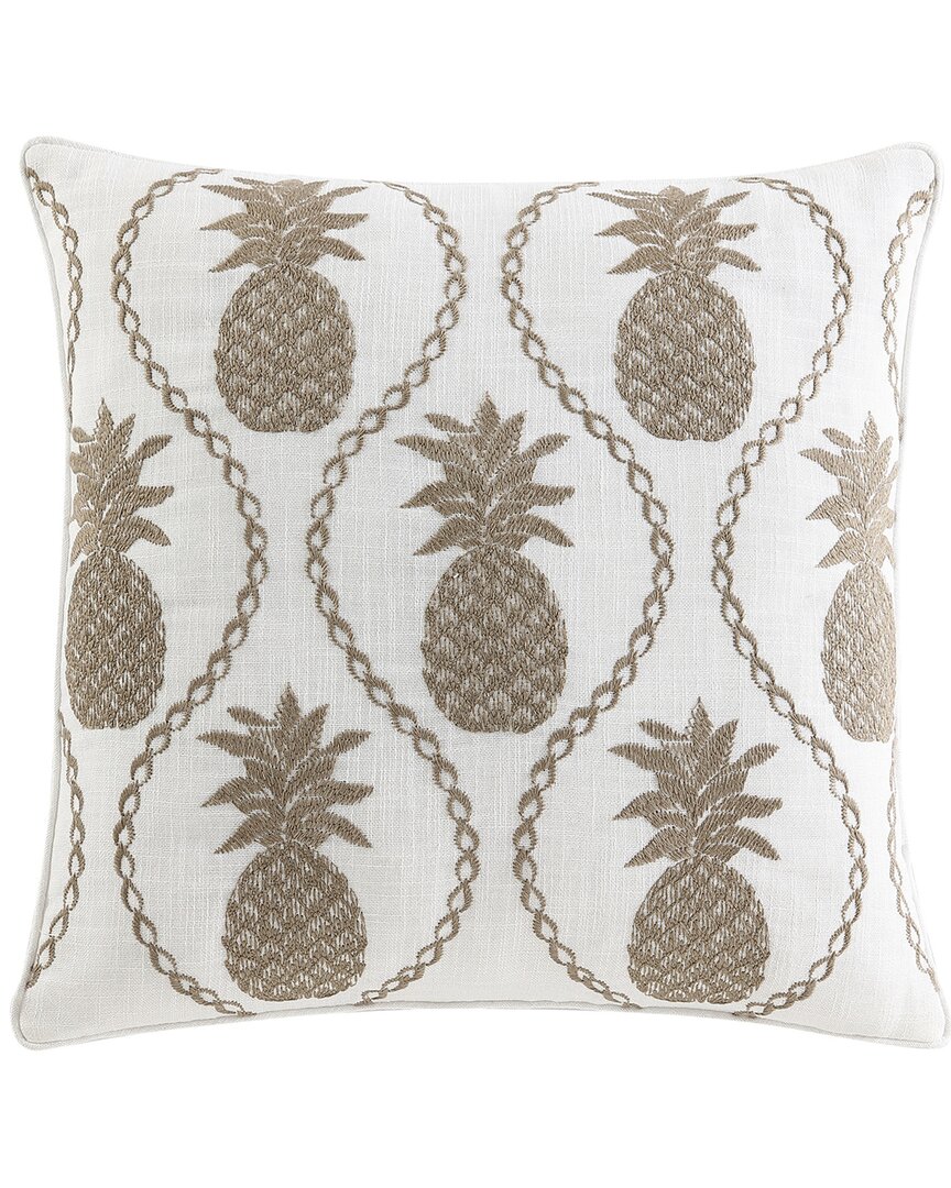 Shop Tommy Bahama Pineapple Resort Palm Green Throw Pillow In Multi