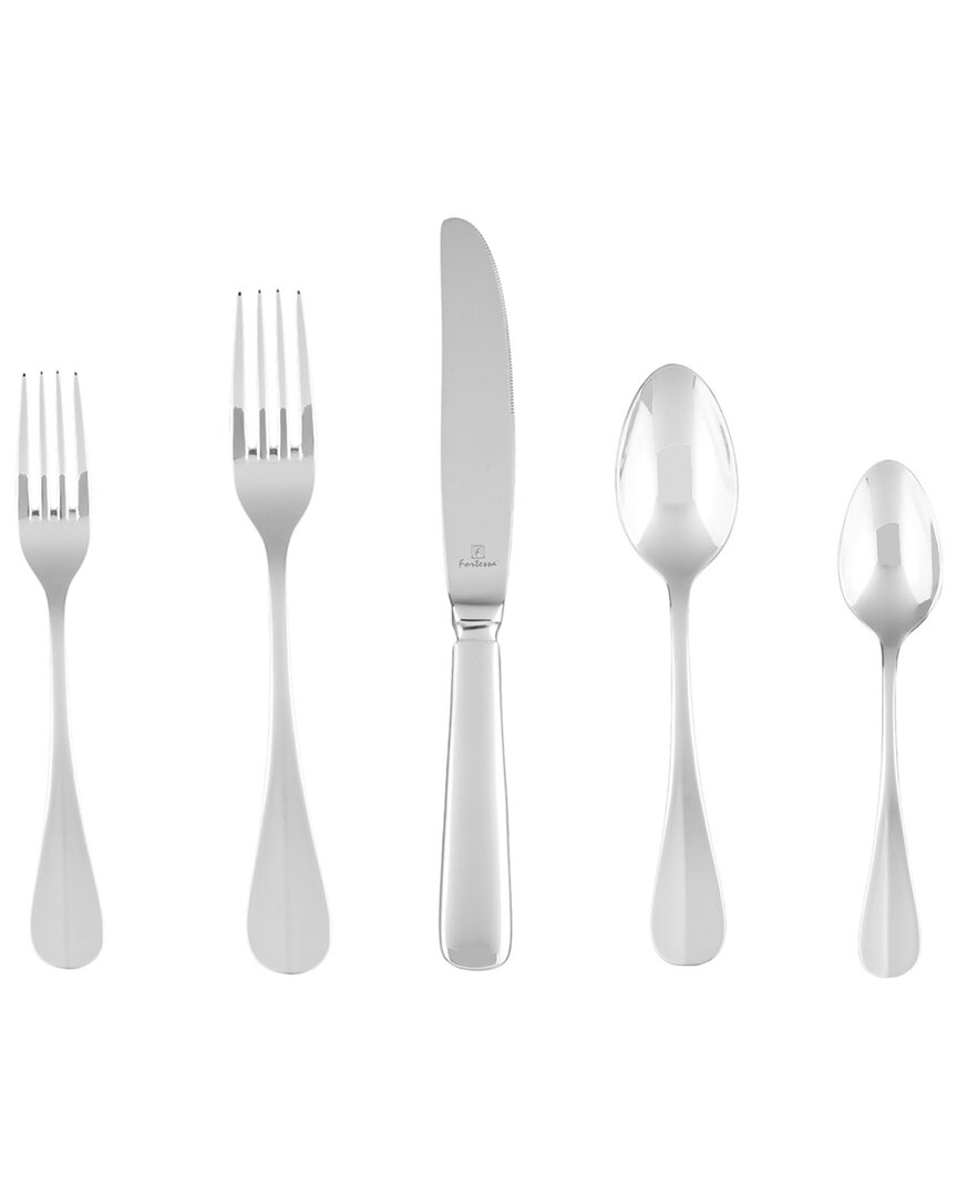 Fortessa Bastille 18/10 Stainless Steel 20pc Flatware Set In Silver
